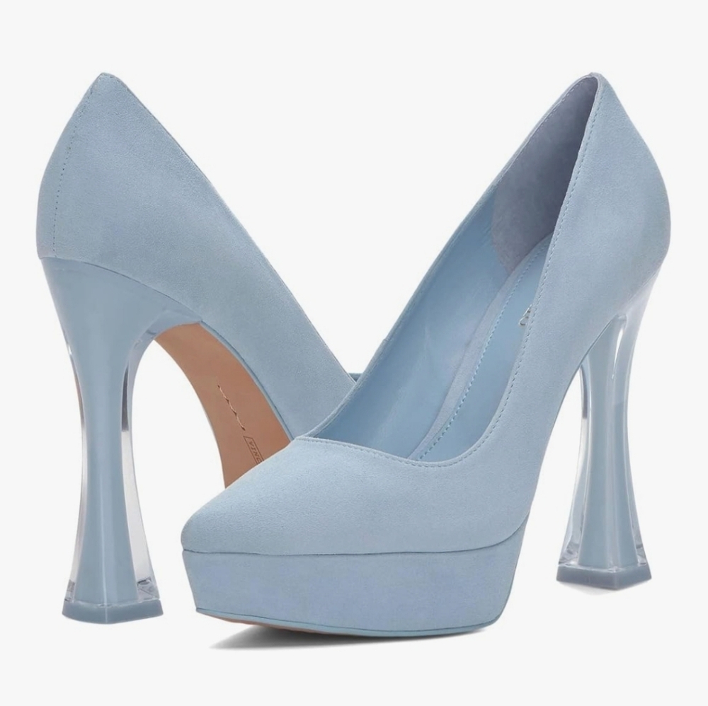 Vince Camuto Slaytia Light Blue Platform Heels
